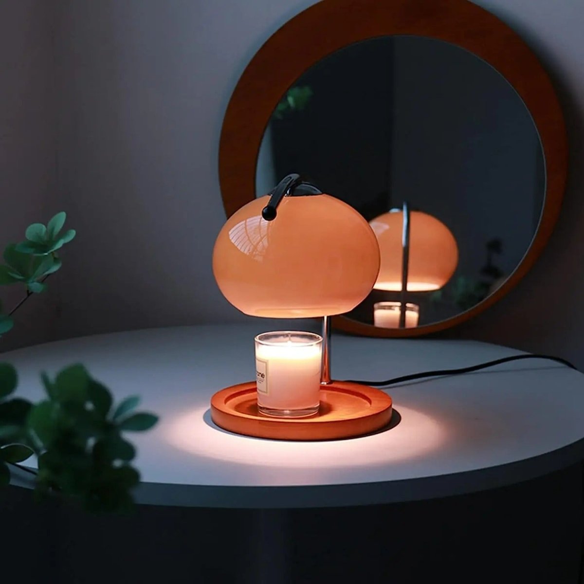 Retro Aromatherapy Candle Warmer and Table Lamp - Lattea Global