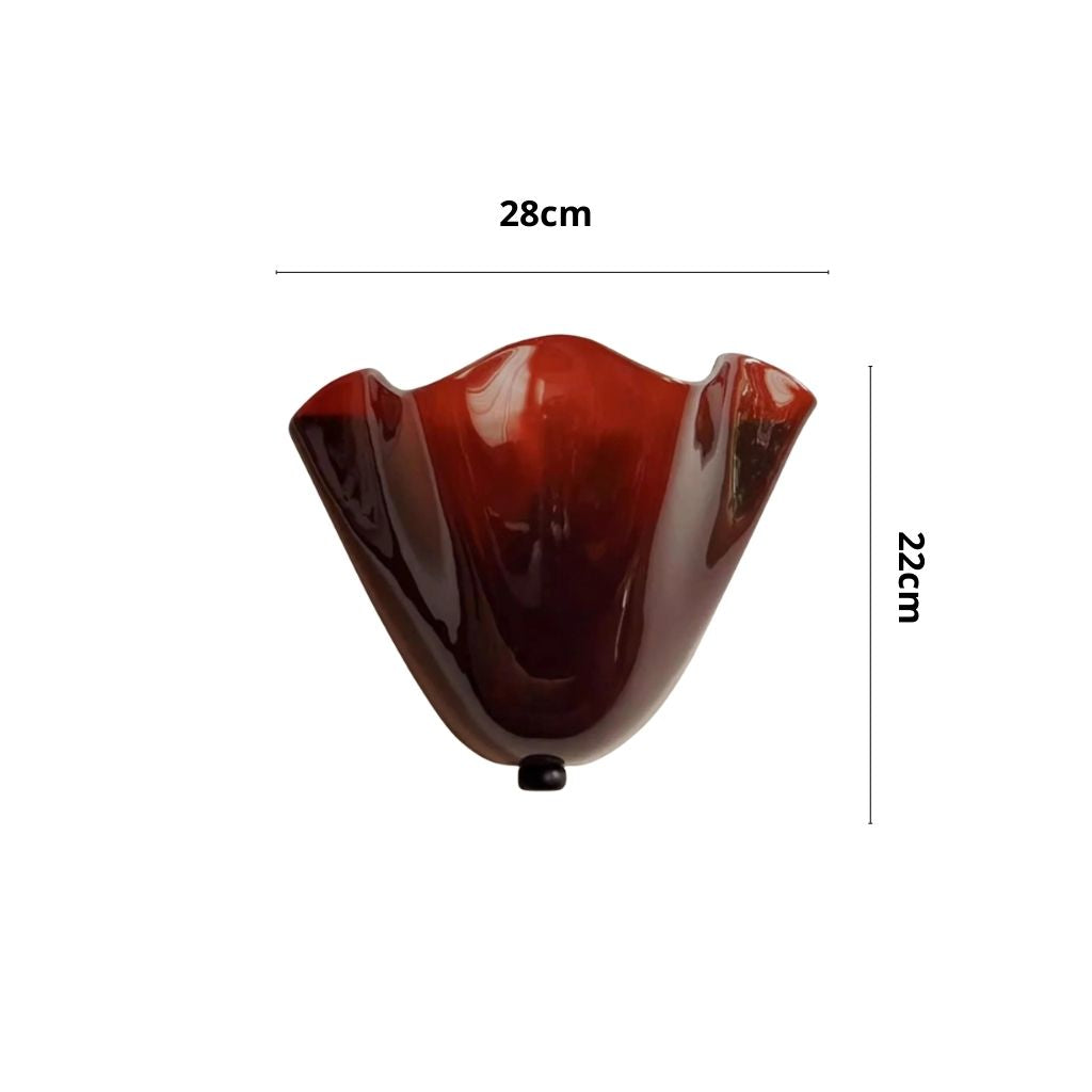 Retro Glass Shell Wall Light Sconce