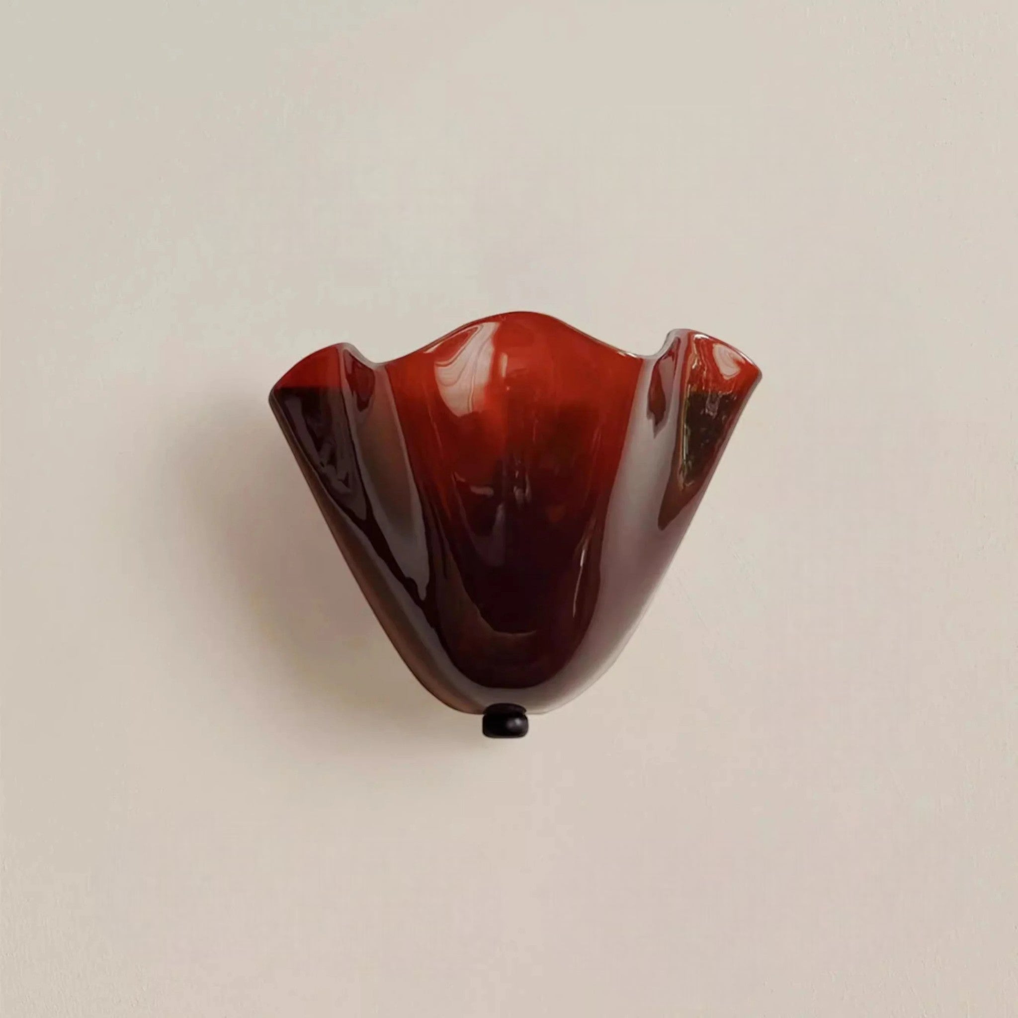 Retro Glass Shell Wall Light Sconce