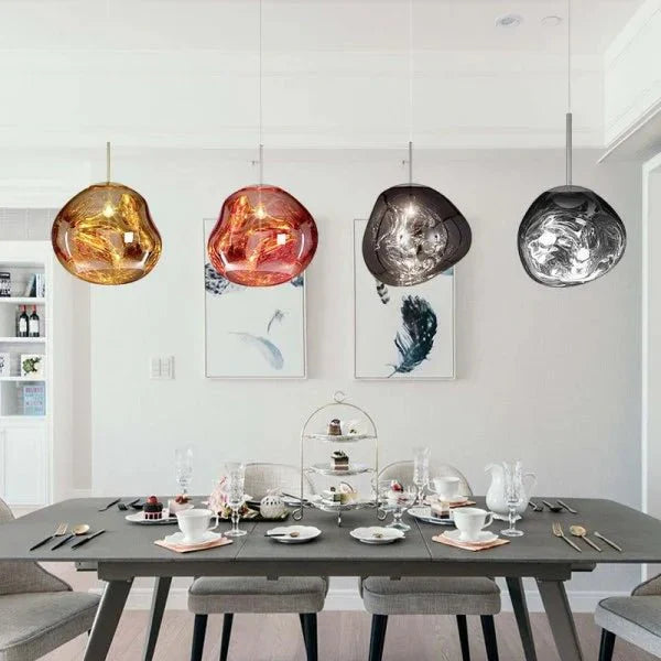 Modern Lava-Textured Pendant Light