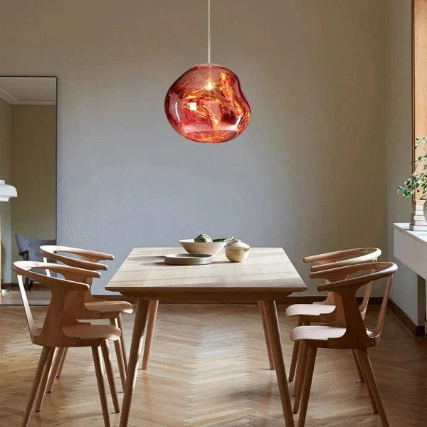 Modern Lava-Textured Pendant Light