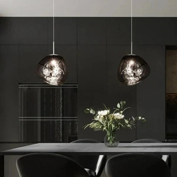 Modern Lava-Textured Pendant Light