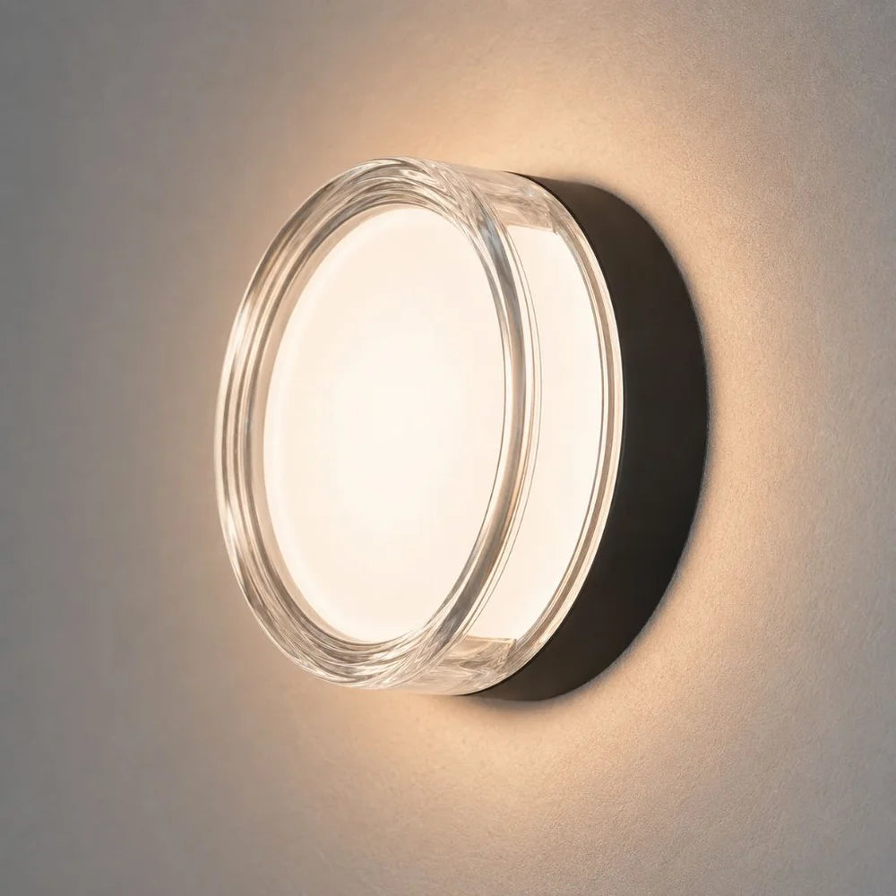 Round led wall sconce ip65 cct switch indoor outdoor lamp – view 17