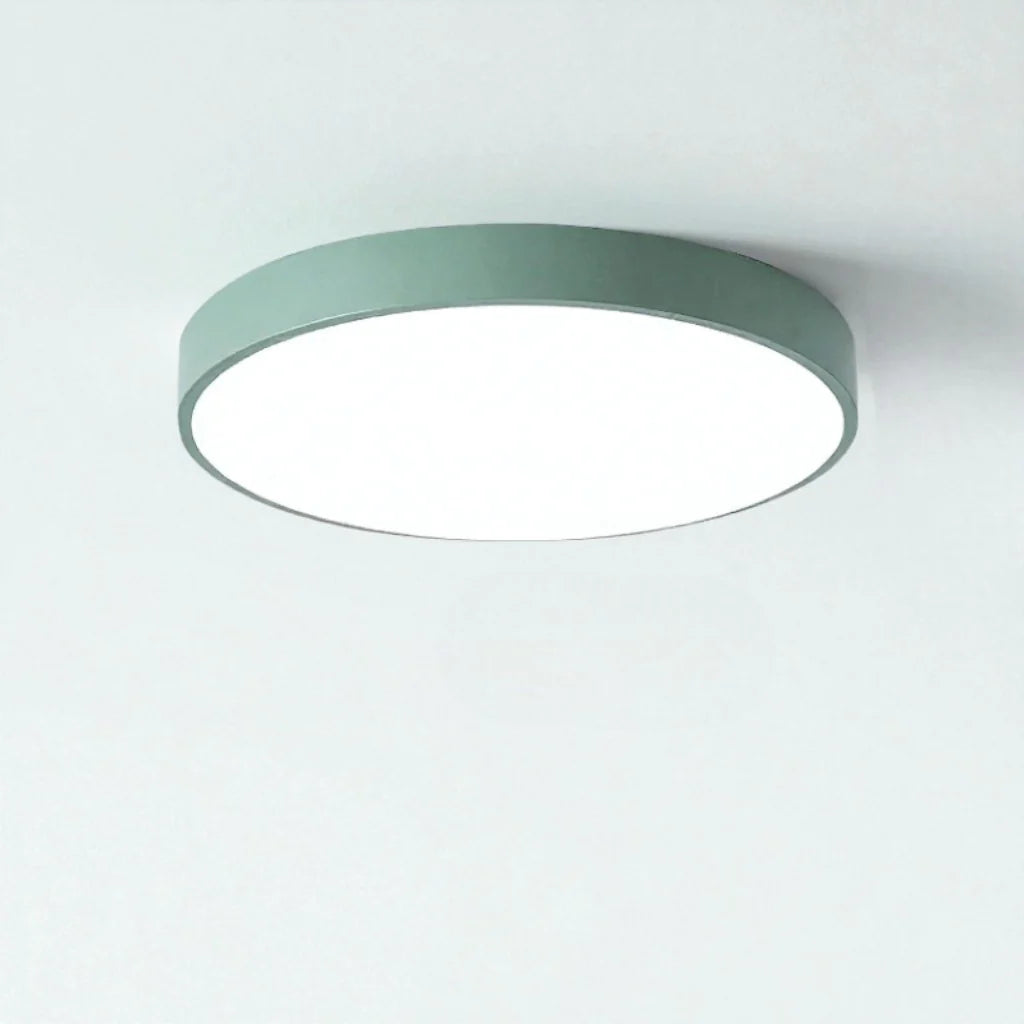 Round Slim Semi Flush Ceiling Light Fixture For Living Room