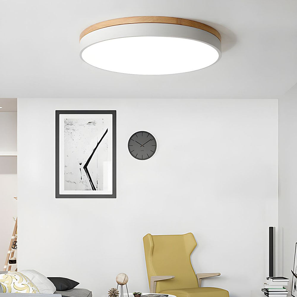 Ceiling Light Wooden LED Fixture Modern Design 8