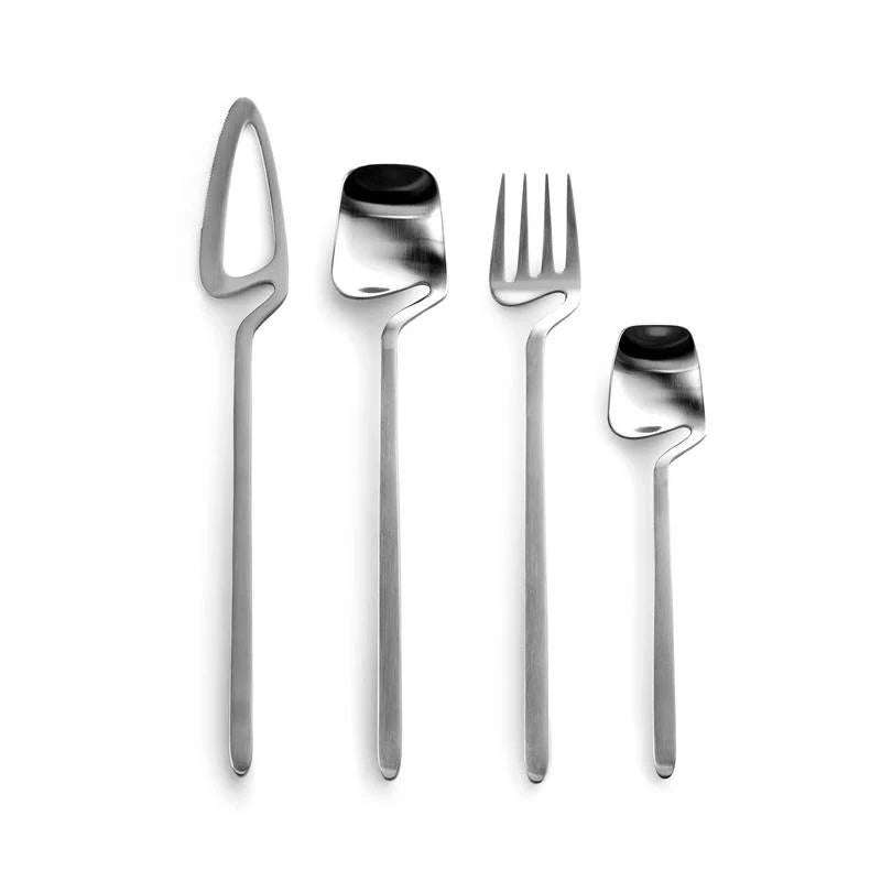 Skeleton Cutlery Set – Luxe Stainless Steel with Bold Contemporary Design