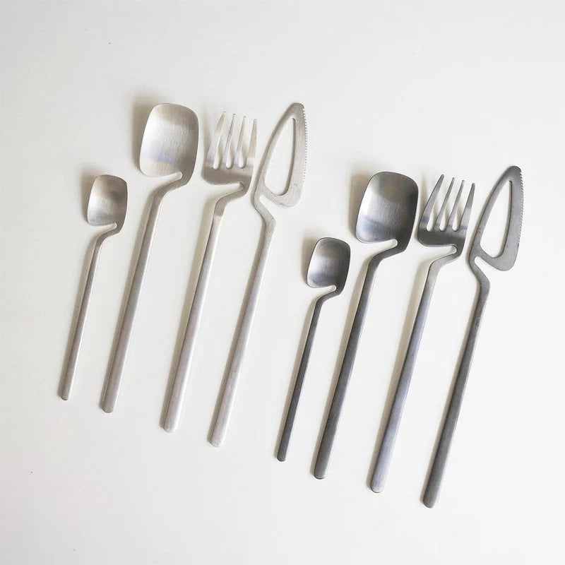 Skeleton Cutlery Set – Luxe Stainless Steel with Bold Contemporary Design