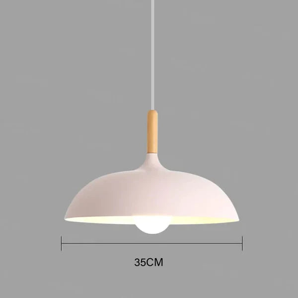 Scandinavian Oak LED Pendant Lamp