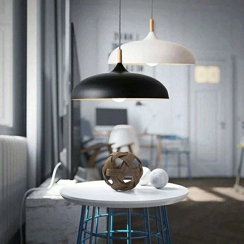 Scandinavian Oak LED Pendant Lamp