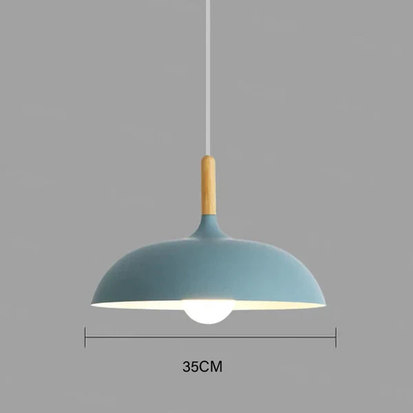 Scandinavian Oak LED Pendant Lamp