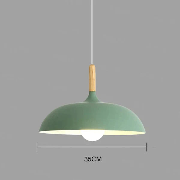 Scandinavian Oak LED Pendant Lamp