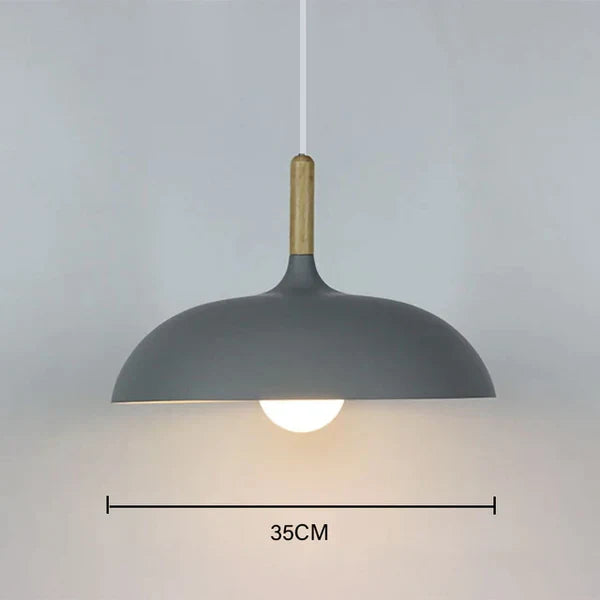 Scandinavian Oak LED Pendant Lamp