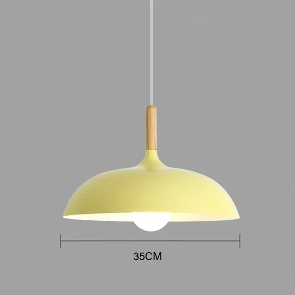 Scandinavian Oak LED Pendant Lamp