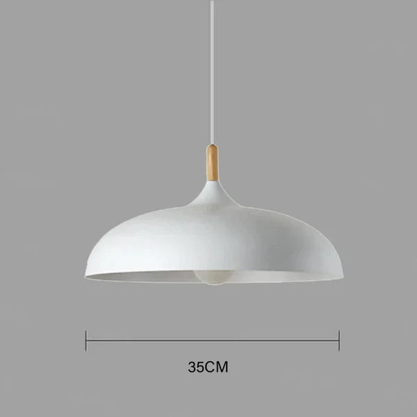 Scandinavian Oak LED Pendant Lamp