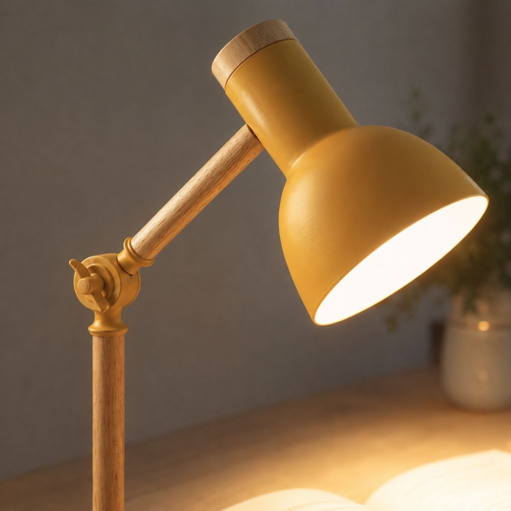 Scandinavian Wooden LED Desk Lamp