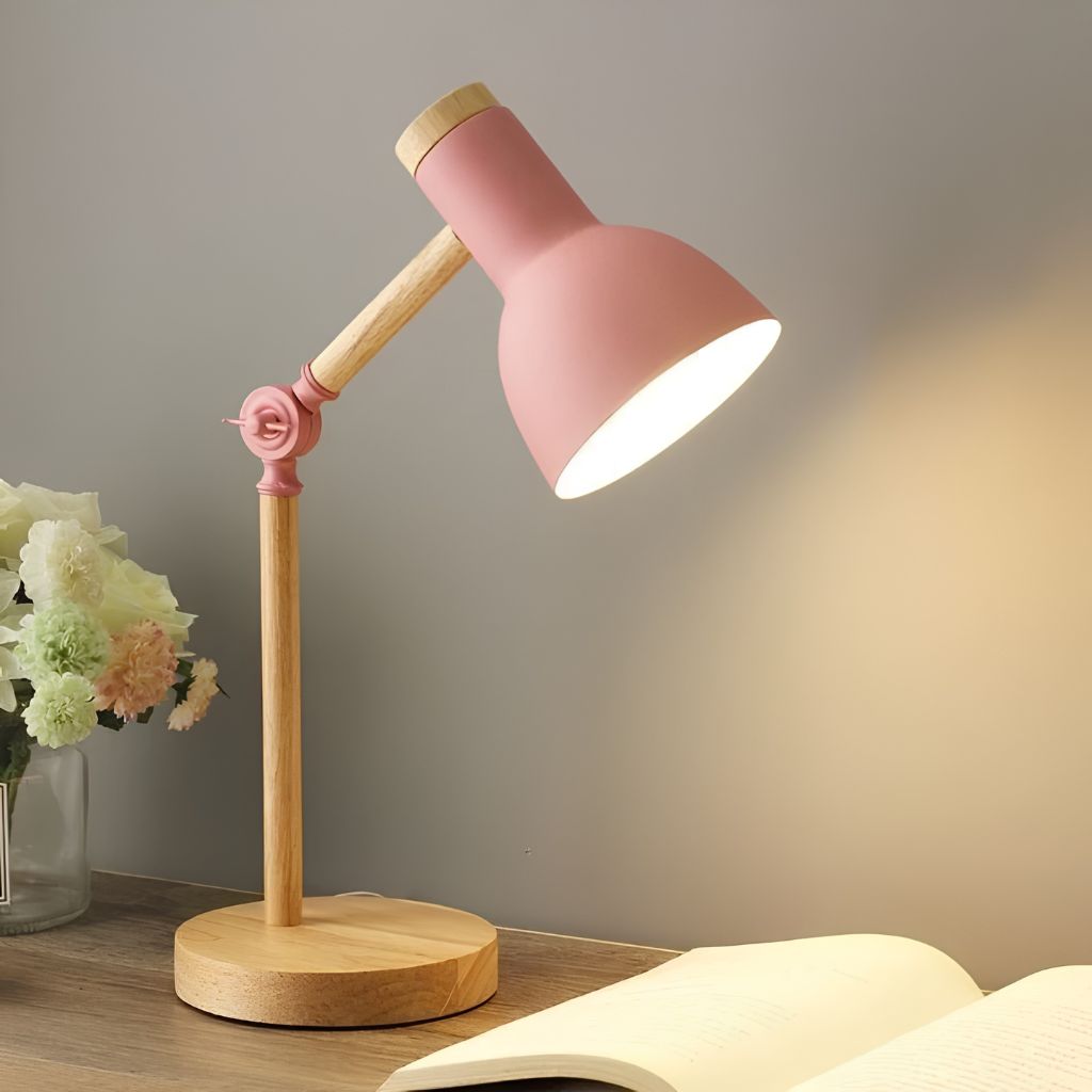 Scandinavian Wooden LED Desk Lamp