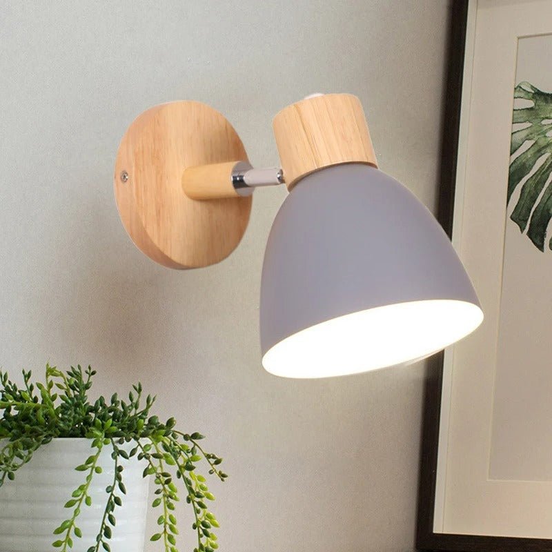 Scandinavian Wooden Wall Light Sconce - Lattea Global