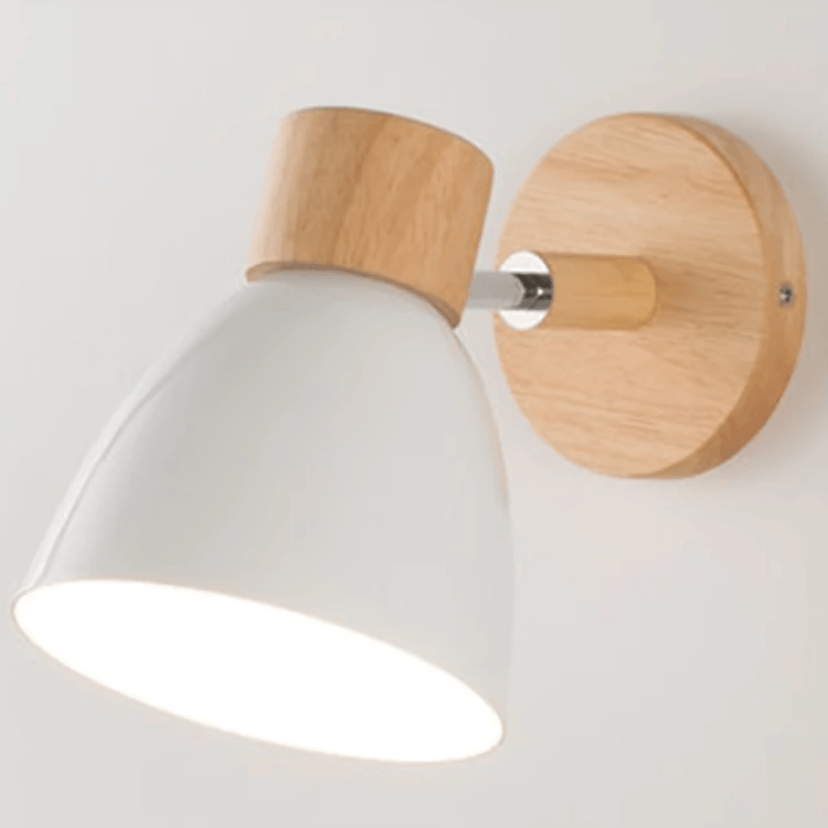 Scandinavian Wooden Wall Light Sconce - Lattea Global