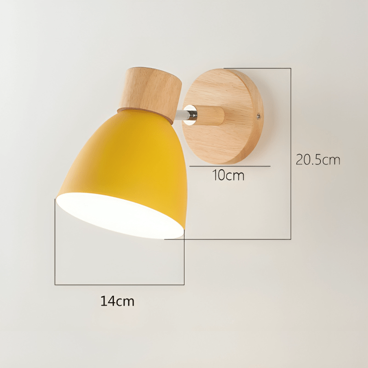 Scandinavian Wooden Wall Light Sconce - Lattea Global