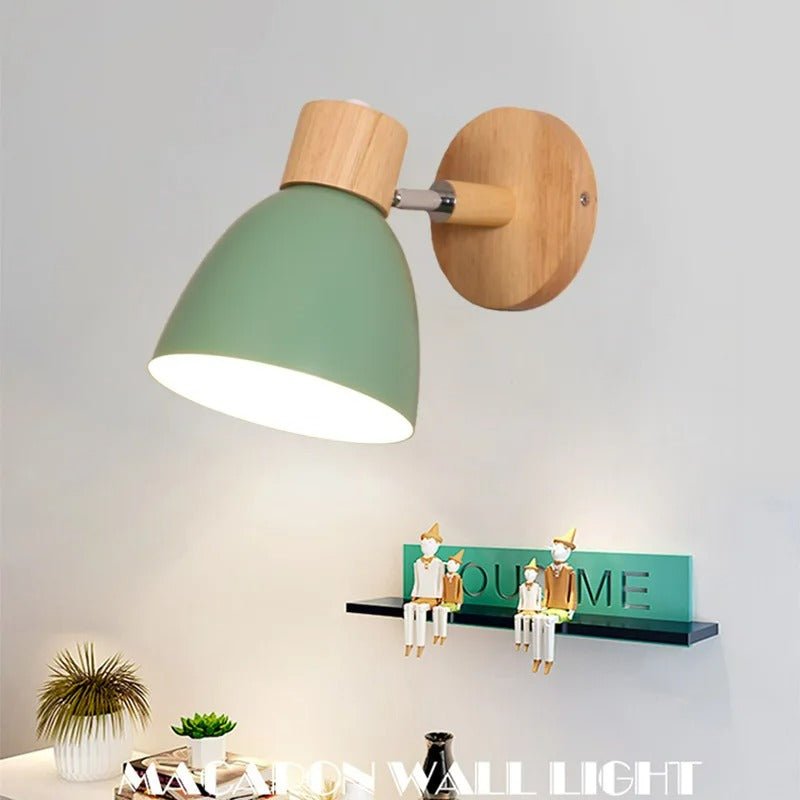 Scandinavian Wooden Wall Light Sconce - Lattea Global
