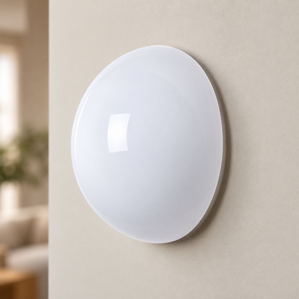 Semicircle Glass Wall Light with Concealed Base