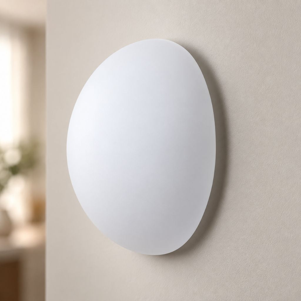 Semicircle Glass Wall Light with Concealed Base