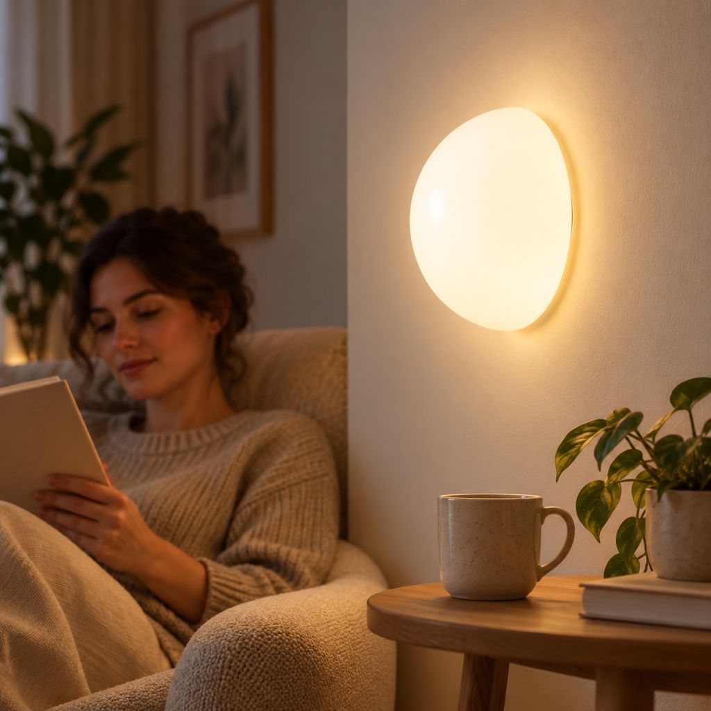 Semicircle Glass Wall Light with Concealed Base