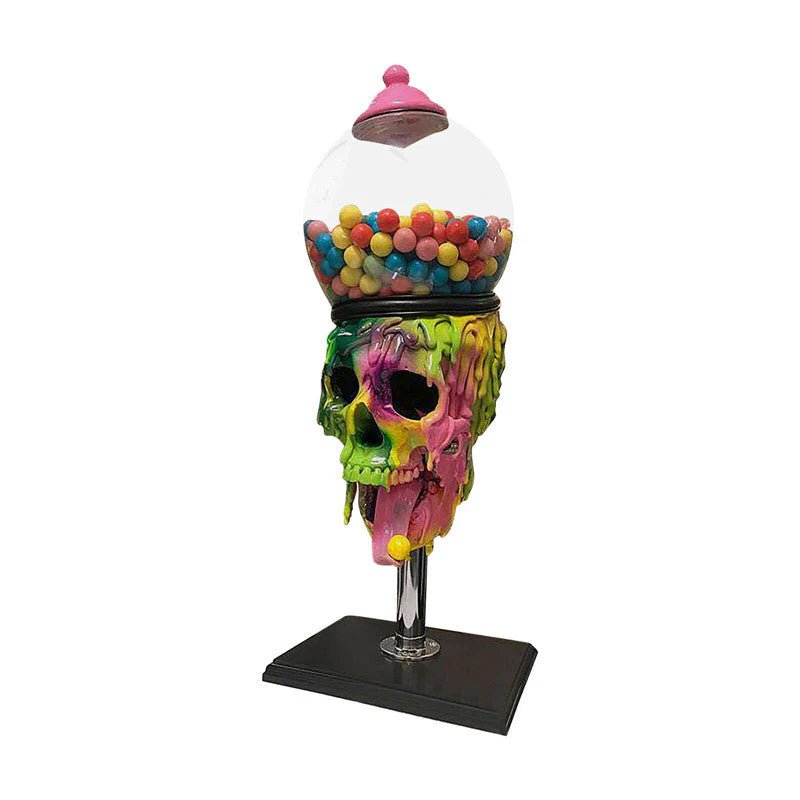 Skull Bubble Gum Machine for Halloween Table Decor - Lattea Global