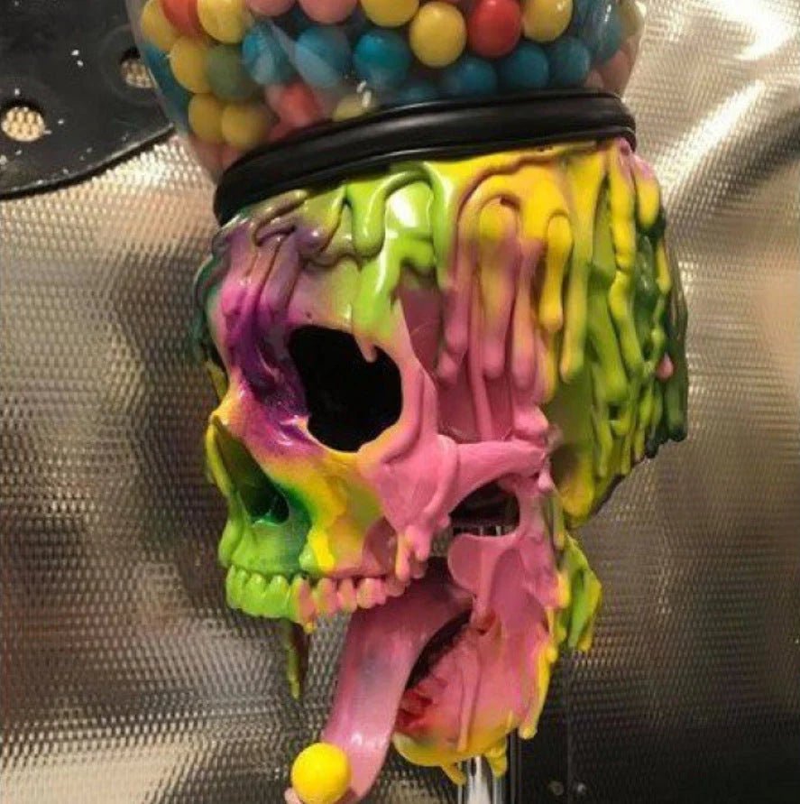 Skull Bubble Gum Machine for Halloween Table Decor - Lattea Global