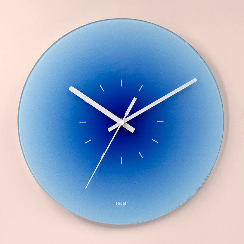 SkyGlow - Luxury Sky-Inspired Glass Wall Clock