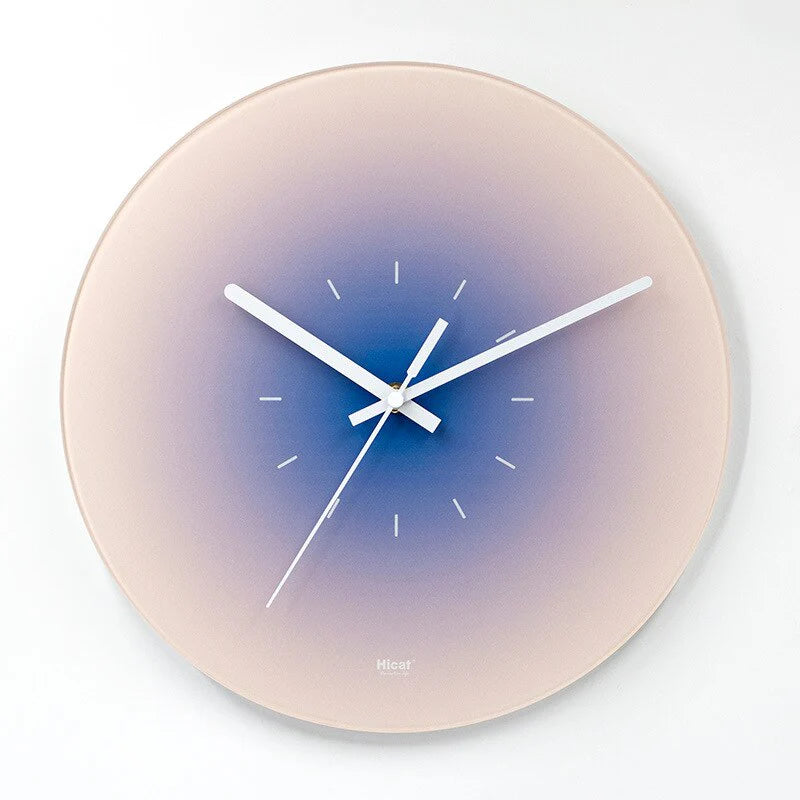 SkyGlow - Luxury Sky-Inspired Glass Wall Clock