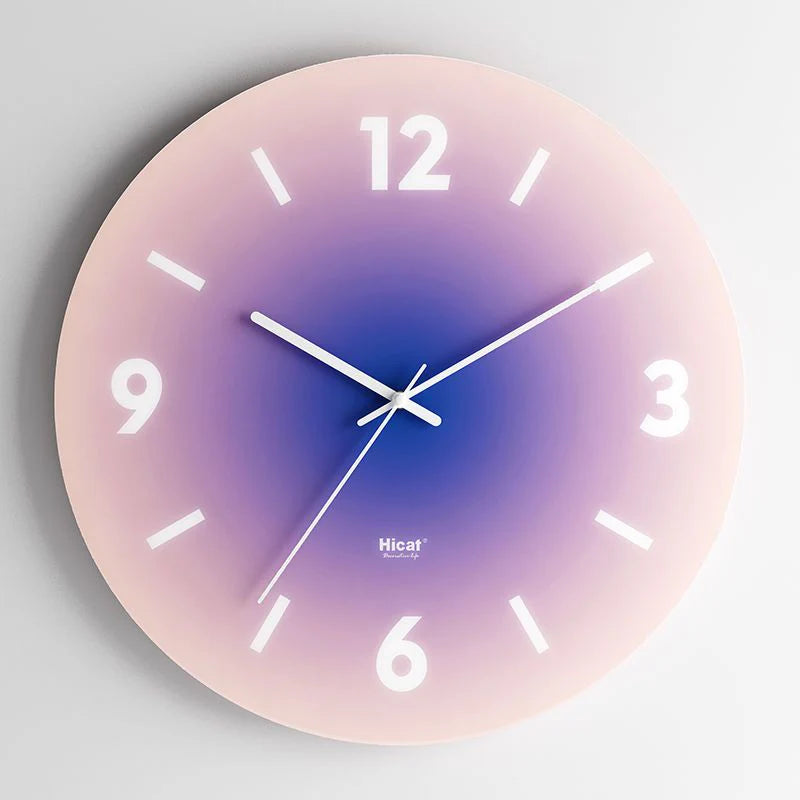 SkyGlow - Luxury Sky-Inspired Glass Wall Clock