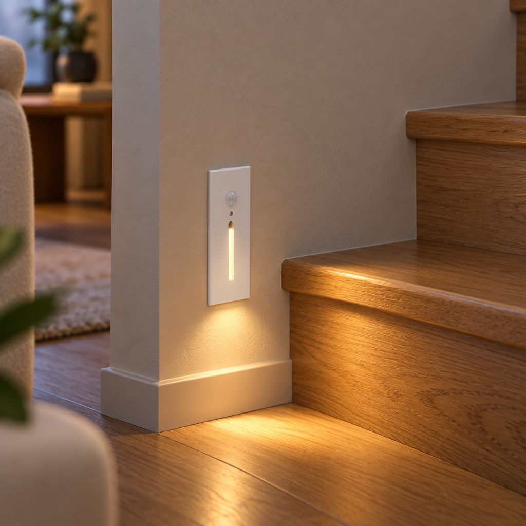 Slim Recessed LED Step Light with Optional PIR Sensor