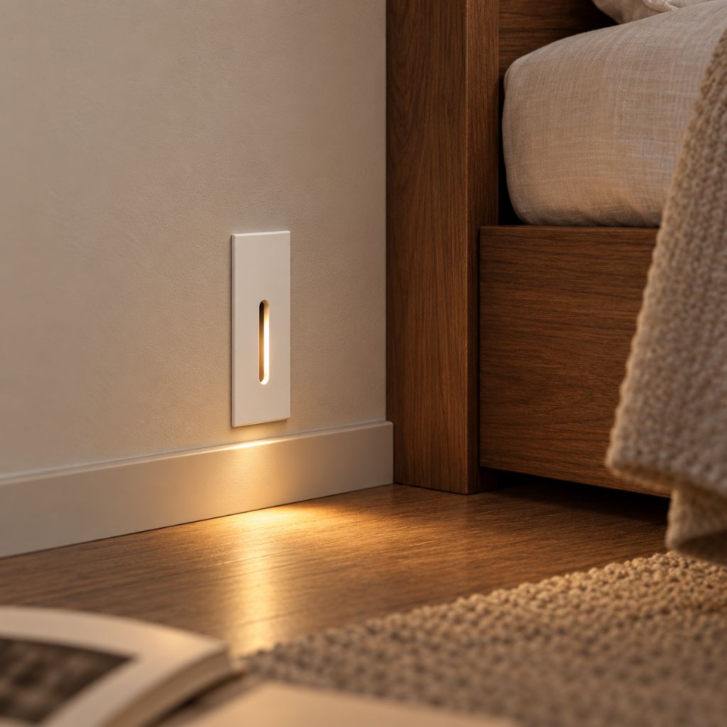 Slim Recessed LED Step Light with Optional PIR Sensor