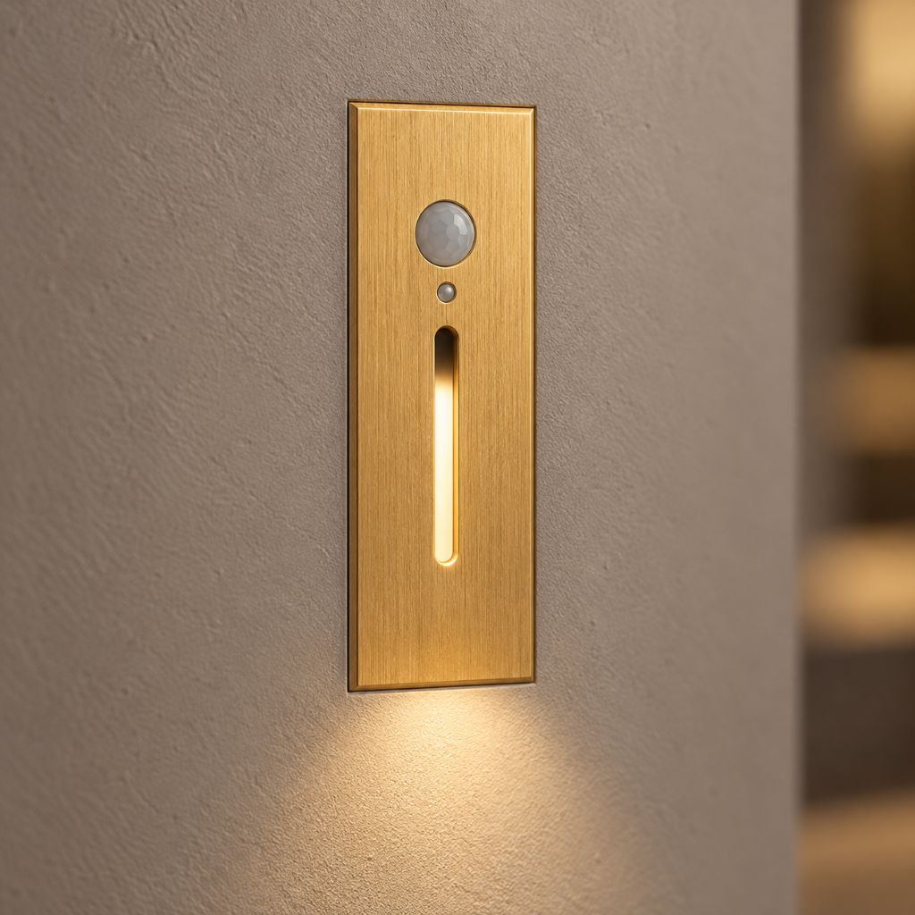 Slim Recessed LED Step Light with Optional PIR Sensor