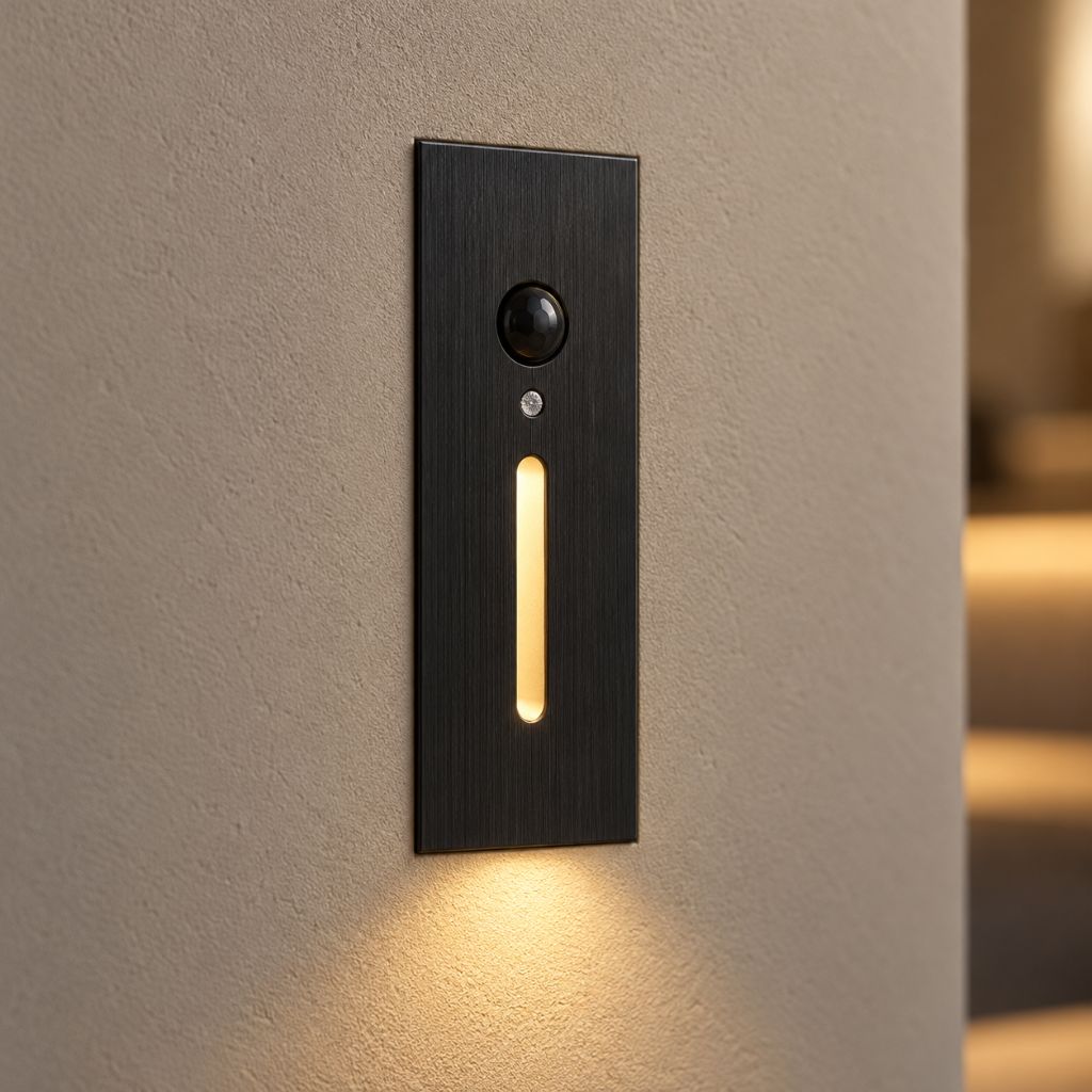 Slim Recessed LED Step Light with Optional PIR Sensor