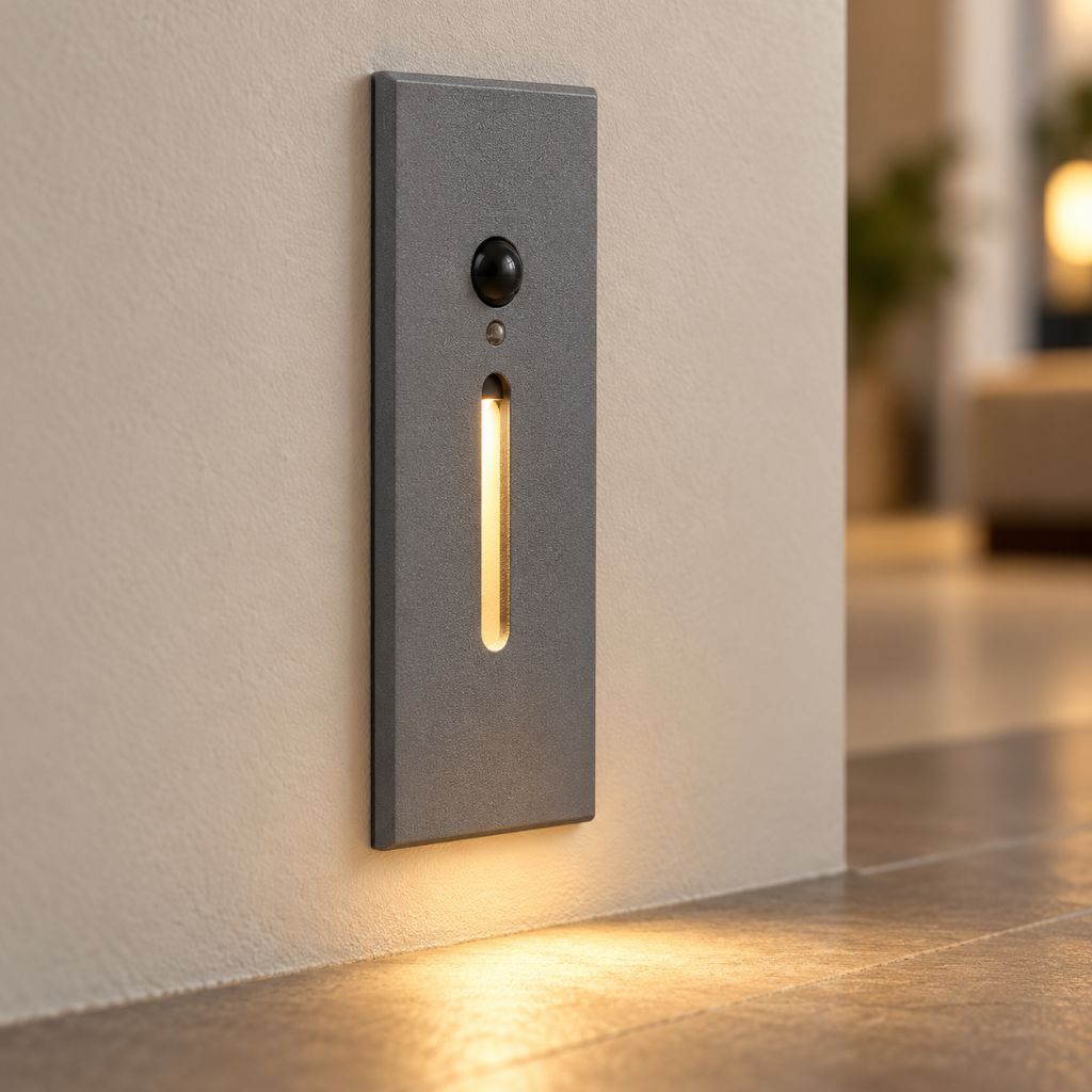Slim Recessed LED Step Light with Optional PIR Sensor