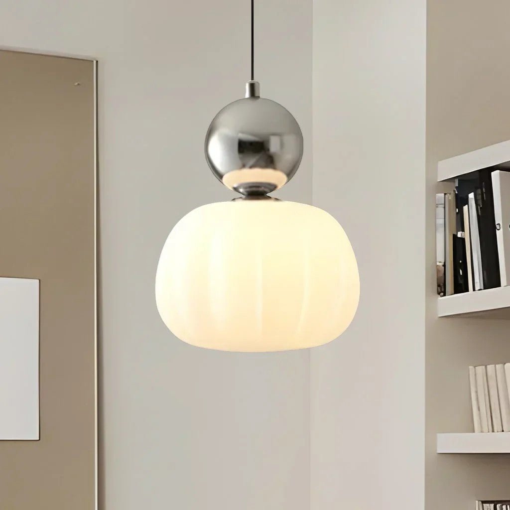 SoftGlow Art Deco Cream Pendant Light