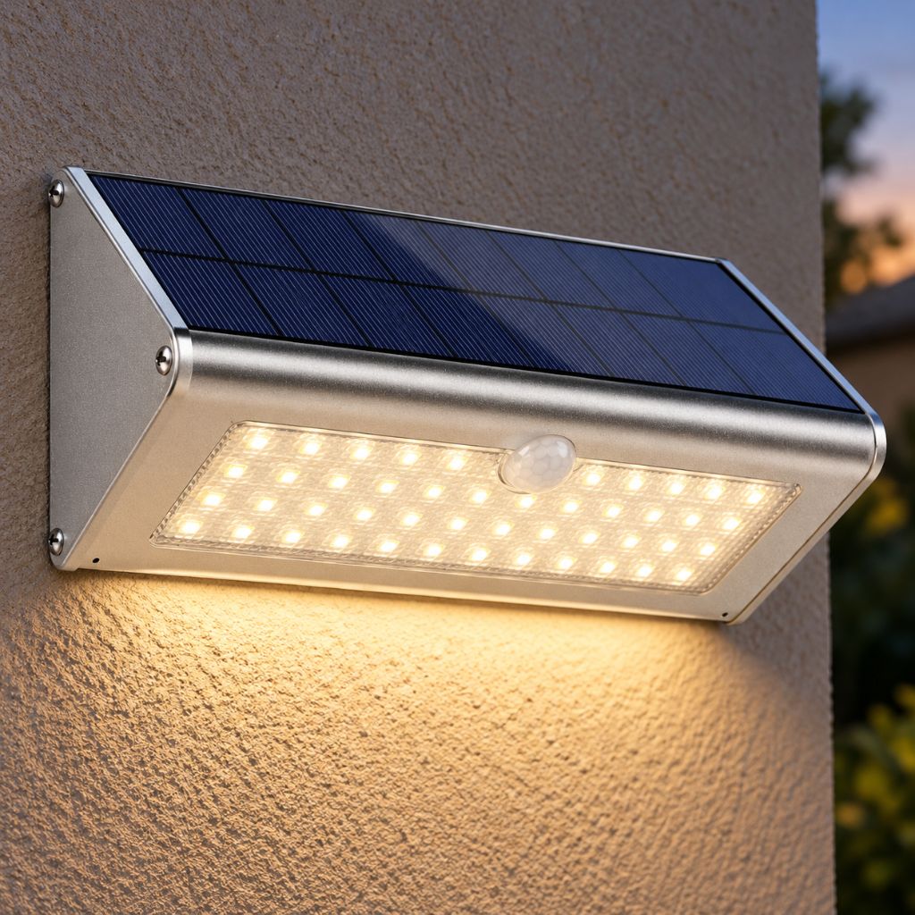 Solar Aluminium LED Outdoor Wall Light with Motion Sensor IP65