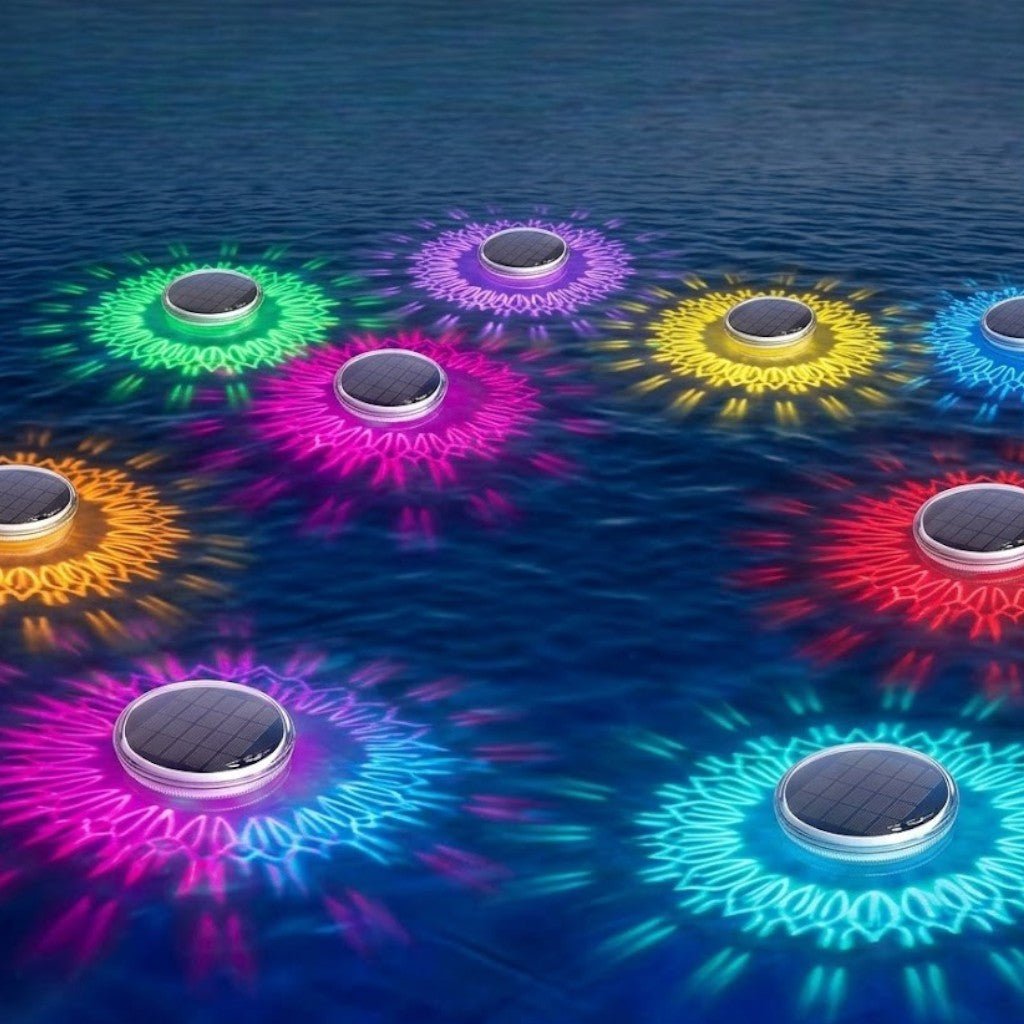 Solar Colorful LED Floating Pool Lights With Remote Control - Lattea Global