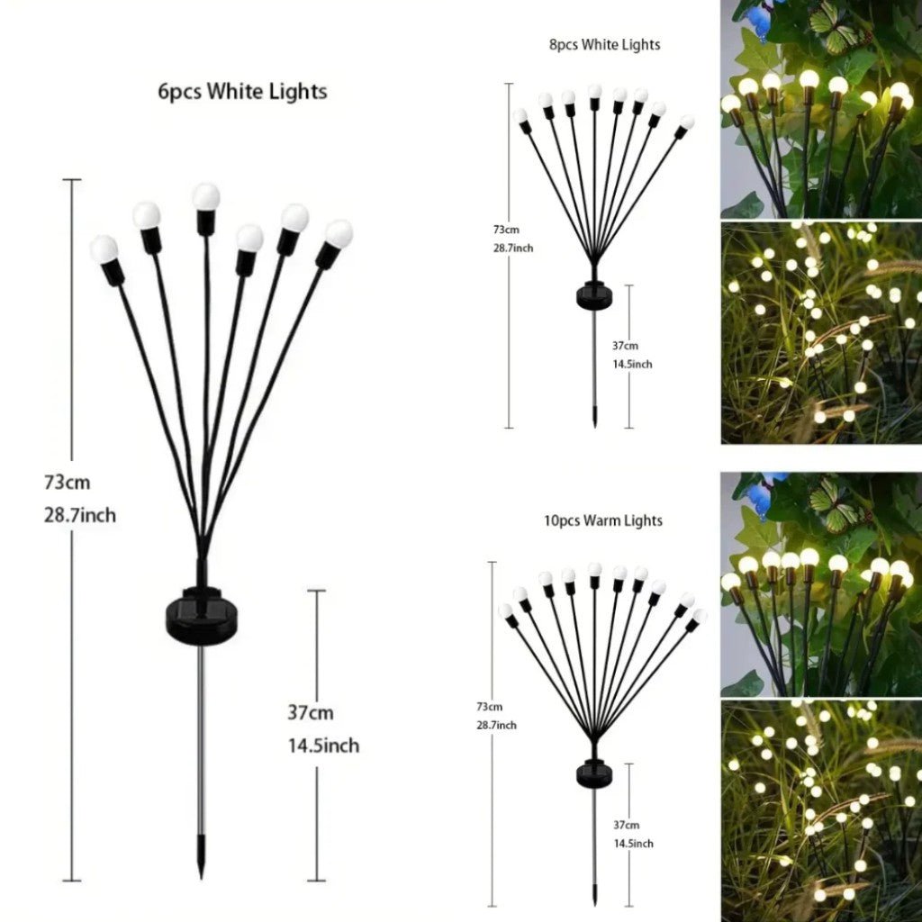 Solar Firefly Garden Light IP65 Waterproof Stake Lamp Outdoor Light - Lattea Global