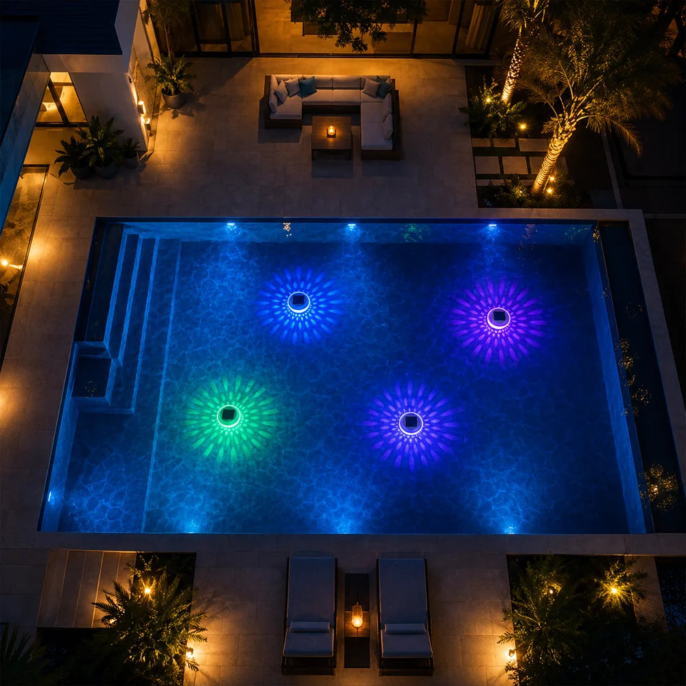 Solar floating pool light rgb ip65 waterproof colour changing lamp – view 5
