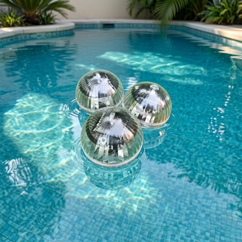 Solar Floating Pool Lights RGB Colour Changing - Waterproof LED Ball - Lattea Global