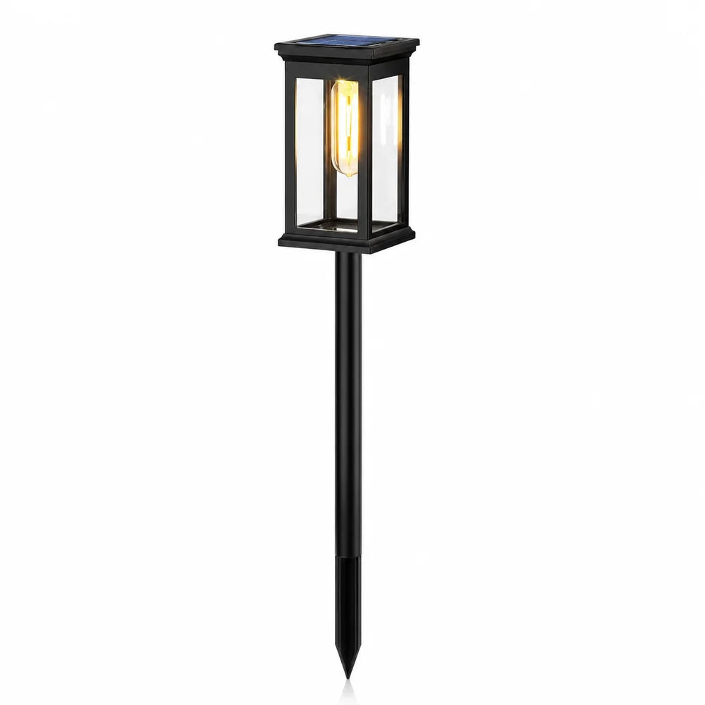Solar garden pathway post light weather-resistant set - view 8