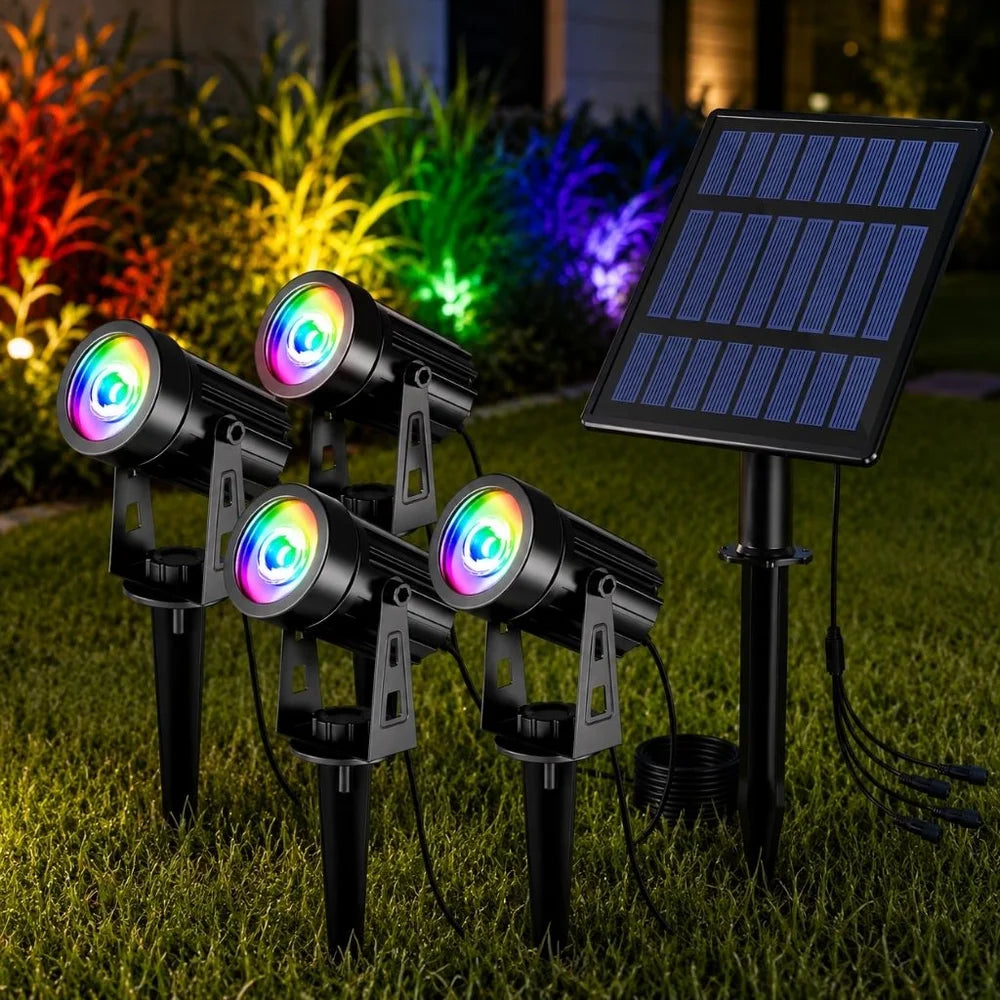 Solar garden spotlights - 4-pack ip65 waterproof led light – view 11