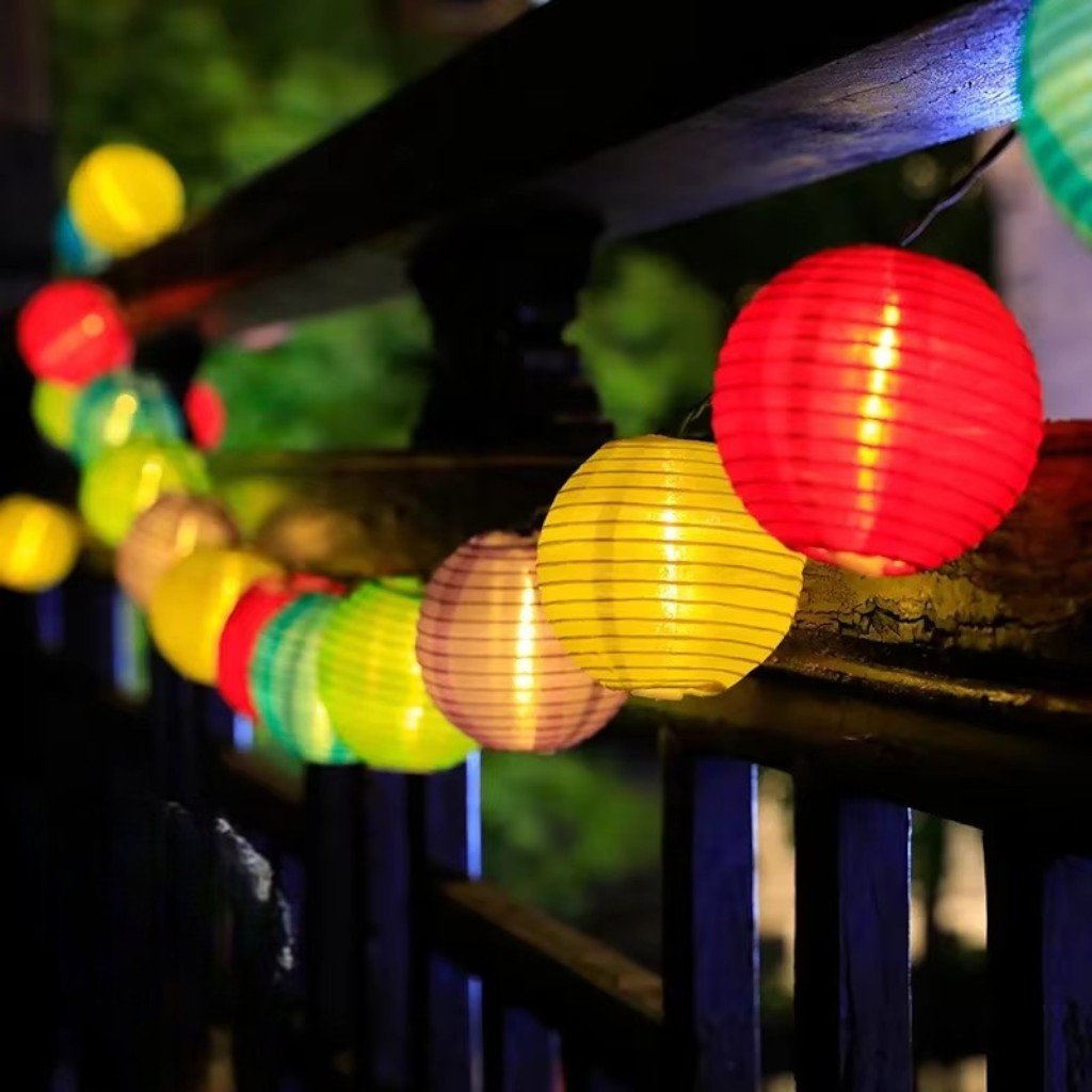 Solar Lantern String Lights IP65 Waterproof Outdoor Garden Patio Decor - Lattea Global