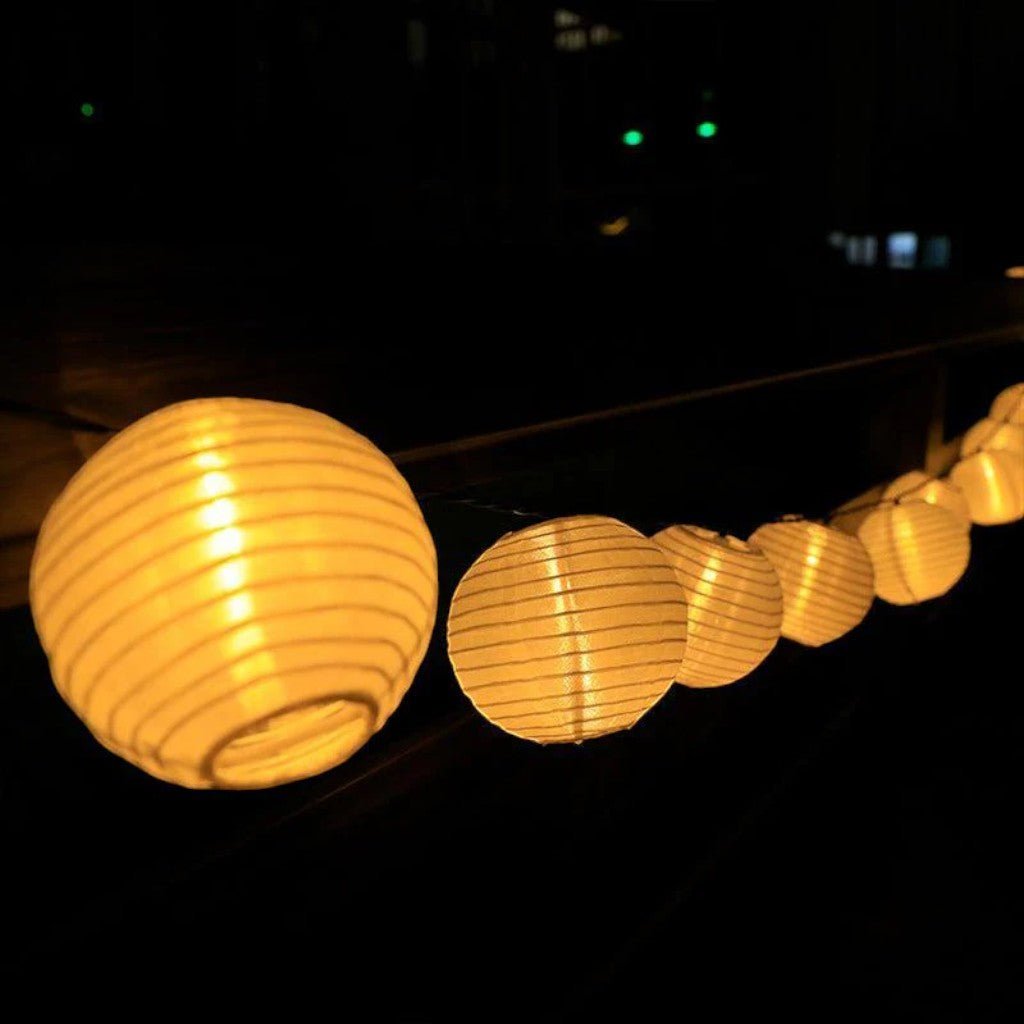 Solar Lantern String Lights IP65 Waterproof Outdoor Garden Patio Decor - Lattea Global