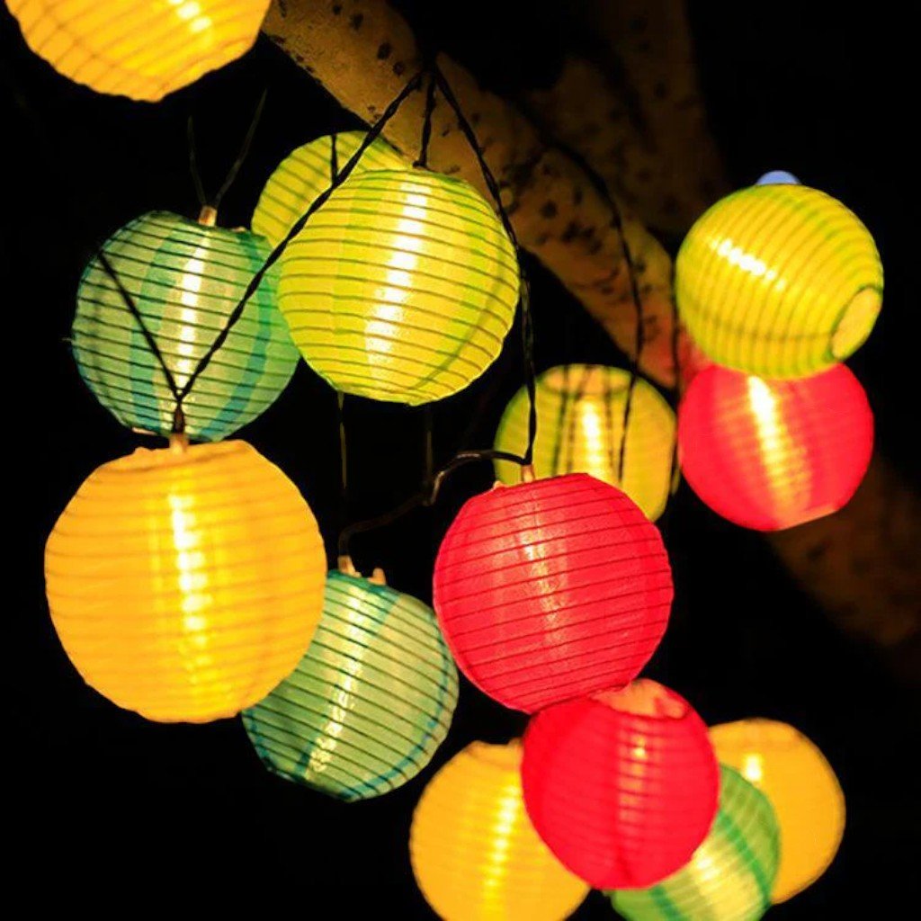 Solar Lantern String Lights IP65 Waterproof Outdoor Garden Patio Decor - Lattea Global