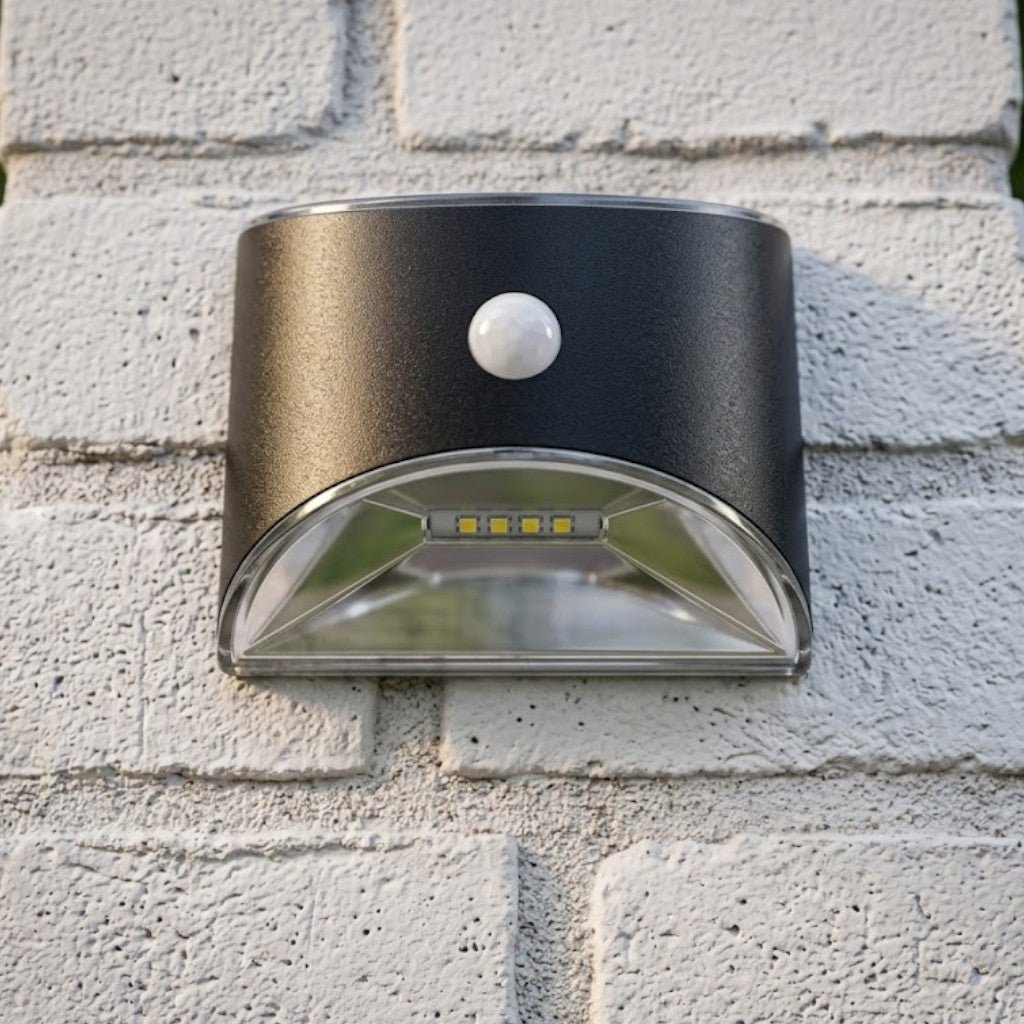 Solar Outdoor Garden Wall Light PIR Motion Sensor IP65 Waterproof Lamp - Lattea Global
