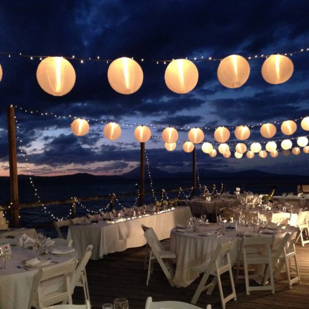 Decorative Chinese Paper Lanterns with Solar Power for Events